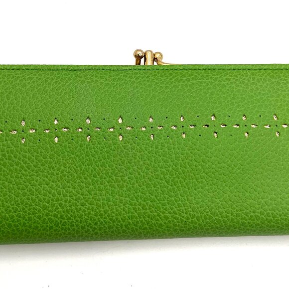 Green Leatherette Clutch Bag - Picture 1 of 3